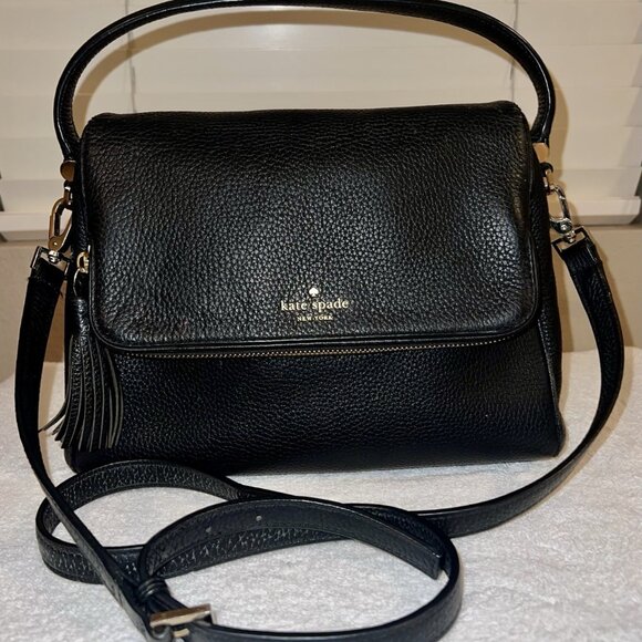 KATE SPADE Chester Street Miri Black Leather Crossbody / Shoulder Bag - Picture 2 of 10
